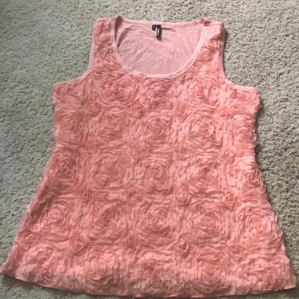 3D floral tank